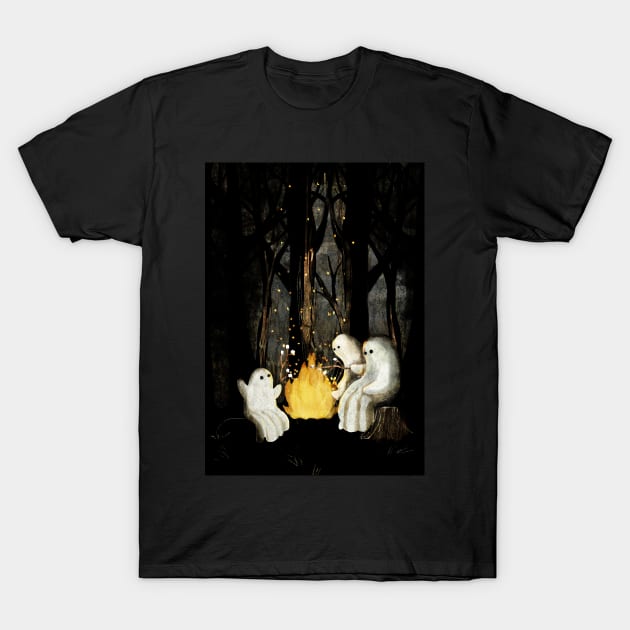 Marshmallows and ghost stories T-Shirt by KatherineBlowerDesigns